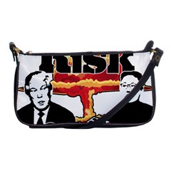 Nuclear Explosion Trump And Kim Jong Shoulder Clutch Bags by Valentinaart