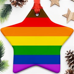 Philadelphia Pride Flag Star Ornament (two Sides) by Valentinaart