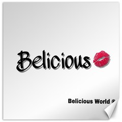 Belicious World Logo Canvas 20  X 20   by beliciousworld