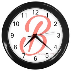 Belicious World  b  In Coral Wall Clocks (black) by beliciousworld