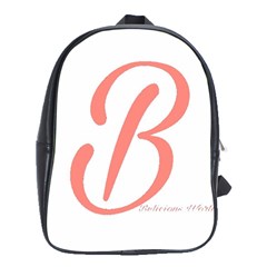 Belicious World  b  In Coral School Bags (xl)  by beliciousworld