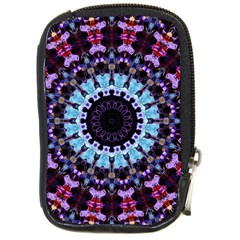 Kaleidoscope Mandala Purple Pattern Art Compact Camera Cases by paulaoliveiradesign