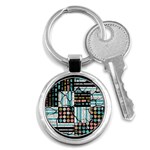 Distressed Pattern Key Chains (Round)  Front