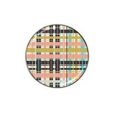 Plaid Pattern Hat Clip Ball Marker by linceazul