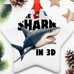 The Shark Movie Ornament (star) by Valentinaart