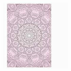 Pink Mandala Art  Small Garden Flag (two Sides) by paulaoliveiradesign