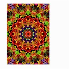 Fractal Mandala Abstract Pattern Large Garden Flag (two Sides) by paulaoliveiradesign