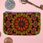 Fractal Mandala Abstract Pattern Large Coin Purse Front