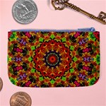 Fractal Mandala Abstract Pattern Large Coin Purse Back