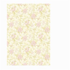 Floral Paper Pink Girly Pattern Large Garden Flag (two Sides) by paulaoliveiradesign