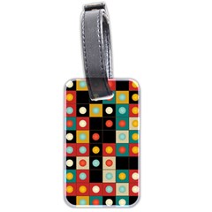 Colors On Black Luggage Tags (two Sides) by linceazul