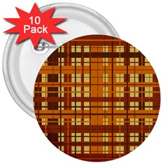 Plaid Pattern 3  Buttons (10 Pack)  by linceazul