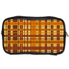 Plaid Pattern Toiletries Bags by linceazul