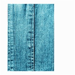 Denim Jeans Fabric Texture Small Garden Flag (two Sides) by paulaoliveiradesign