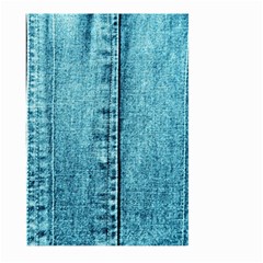 Denim Jeans Fabric Texture Large Garden Flag (two Sides) by paulaoliveiradesign