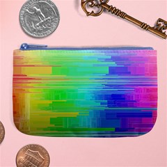 Colors Rainbow Pattern Large Coin Purse by paulaoliveiradesign