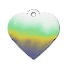 Ombre Dog Tag Heart (one Side) by ValentinaDesign