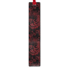 Dark Red Flourish Large Book Marks by gatterwe