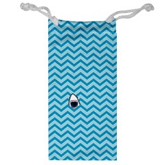 Chevron Shark Pattern Jewelry Bag by emilyzragz