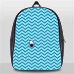 Chevron Shark Pattern School Bag (XL) Front