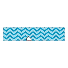 Chevron Shark Pattern Velvet Scrunchie by emilyzragz