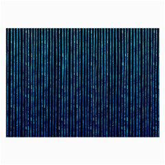 Stylish Abstract Blue Strips Large Glasses Cloth by gatterwe