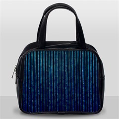 Stylish Abstract Blue Strips Classic Handbags (one Side) by gatterwe