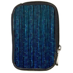 Stylish Abstract Blue Strips Compact Camera Cases by gatterwe