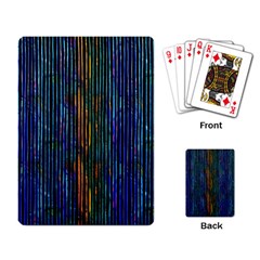 Stylish Colorful Strips Playing Card by gatterwe