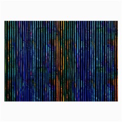 Stylish Colorful Strips Large Glasses Cloth by gatterwe