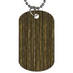 Stylish Golden Strips Dog Tag (Two Sides) Back