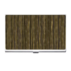 Stylish Golden Strips Business Card Holders by gatterwe