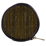 Stylish Golden Strips Mini Makeup Bags Front