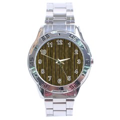 Stylish Golden Strips Stainless Steel Analogue Watch by gatterwe