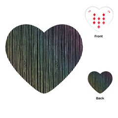 Stylish Rainbow Strips Playing Cards (heart)  by gatterwe