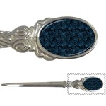 Blue Flower Glitter Look Letter Openers Front