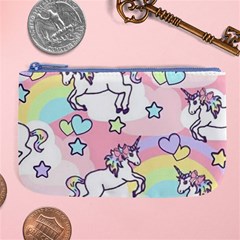 Unicorn Rainbow Large Coin Purse by Nexatart