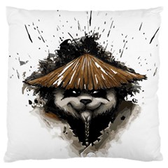 Warrior Panda T Shirt Large Cushion Case (two Sides) by AmeeaDesign