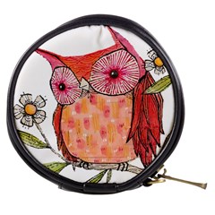 Summer Colourful Owl T Shirt Mini Makeup Bags by AmeeaDesign