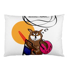 Owl That Hates Summer T Shirt Pillow Case (two Sides) by AmeeaDesign