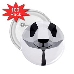 Office Panda T Shirt 2 25  Buttons (100 Pack)  by AmeeaDesign