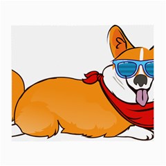 Corgi With Sunglasses And Scarf T Shirt Small Glasses Cloth by AmeeaDesign