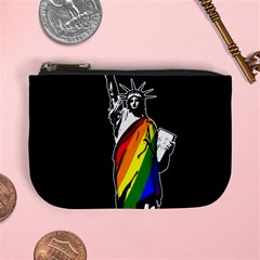 Pride Statue Of Liberty  Mini Coin Purses by Valentinaart