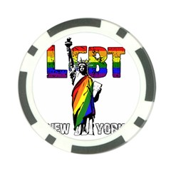 Lgbt New York Poker Chip Card Guard (10 Pack) by Valentinaart