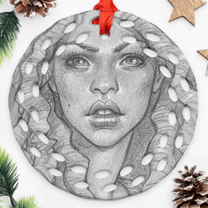 Dreaded Princess  Ornament (Round Filigree)