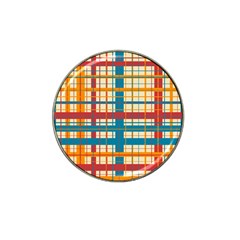 Plaid Pattern Hat Clip Ball Marker (10 Pack) by linceazul