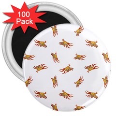 Crabs Photo Collage Pattern Design 3  Magnets (100 Pack) by dflcprints