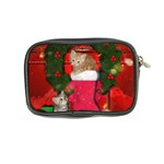 Christmas, Funny Kitten With Gifts Coin Purse Back