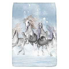 Awesome Running Horses In The Snow Flap Covers (l)  by FantasyWorld7