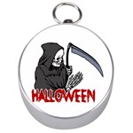 Death - Halloween Silver Compasses Front